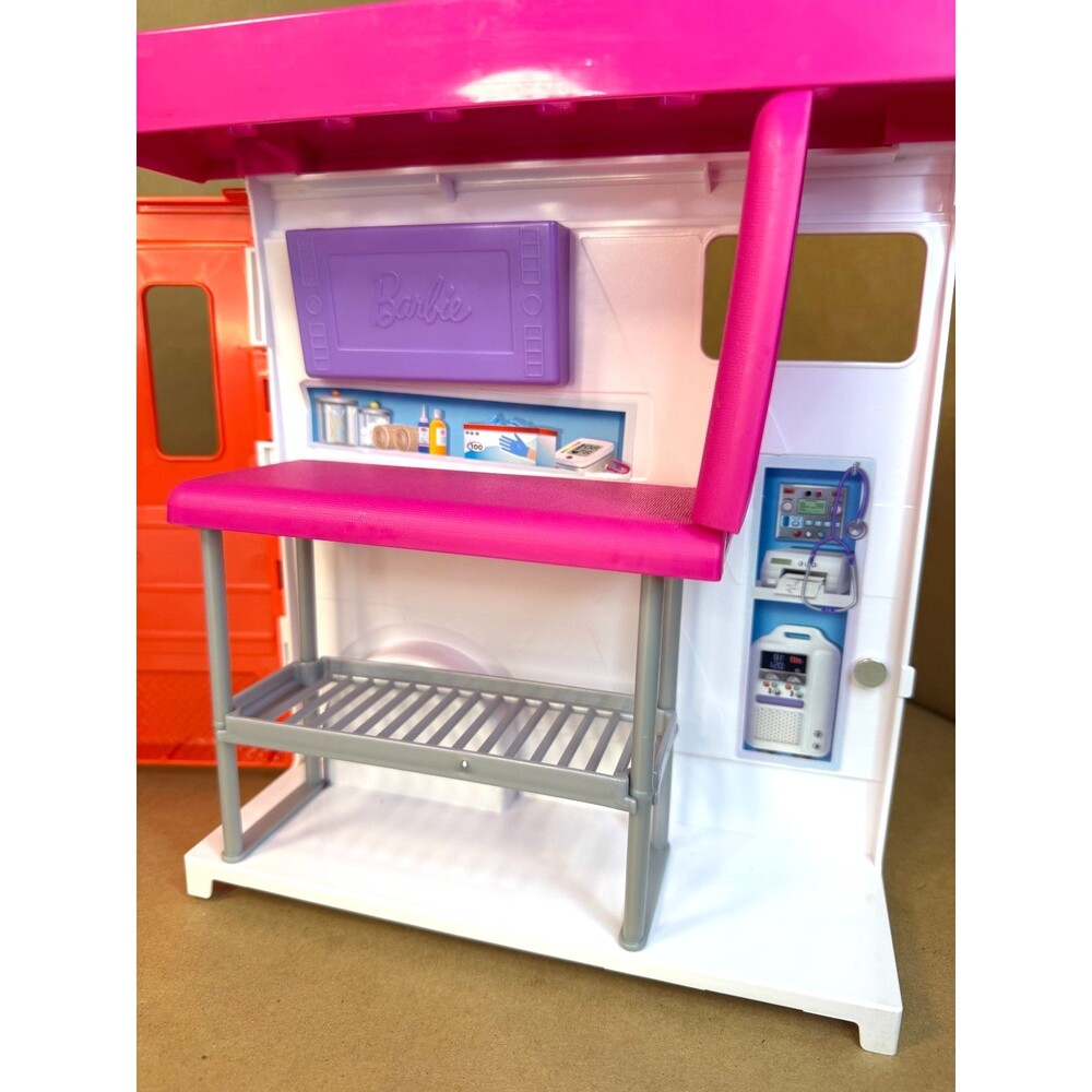 Barbie Care Clinic Ambulance w/ Lights & Sound Mobile Clinic NO ACCESSORIES - Picture 15 of 16